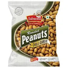 Packaged peanuts with Jabsons branding on a white background