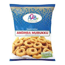 Packaging of Andhra Murukku with blue background