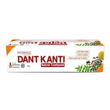Dant Kanti natural toothpaste packaging on a white background