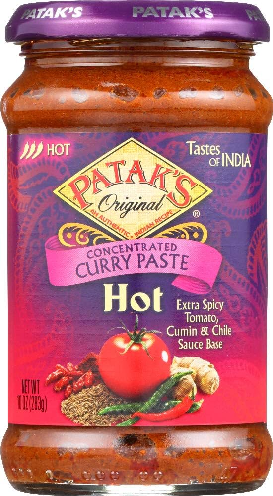 Patak's Hot Curry Paste, Tomato & Cumin 10.00 Oz