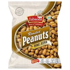 Packaged peanuts with Jabsons branding on a white background