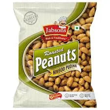 Packaged peanuts with Jabsons branding on a white background