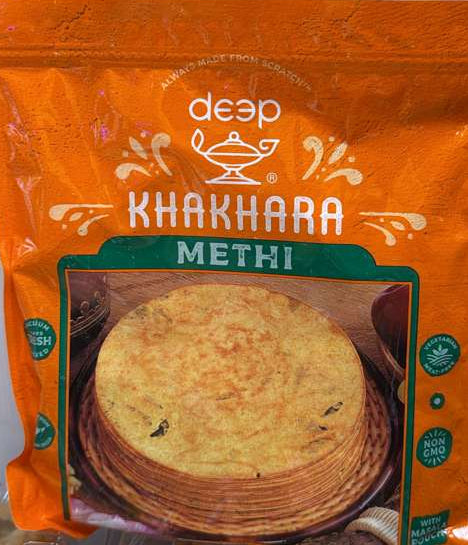 Packaged food item with 'deep' branding on a white background