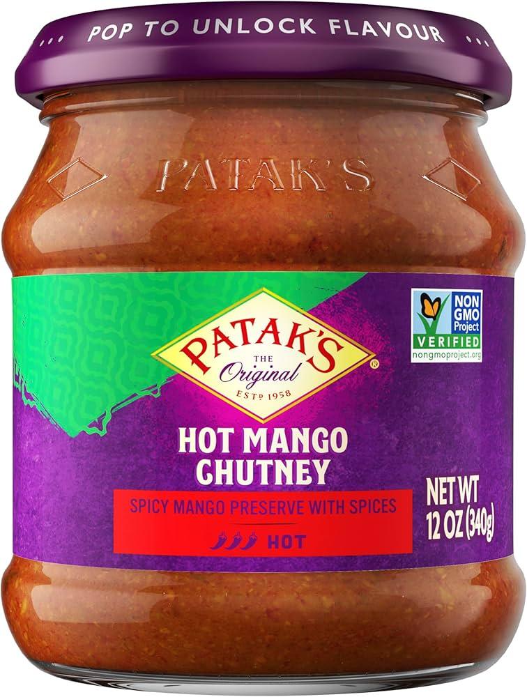 Patak's Original:Hot Mango Spicy Preserve 12.00 Oz