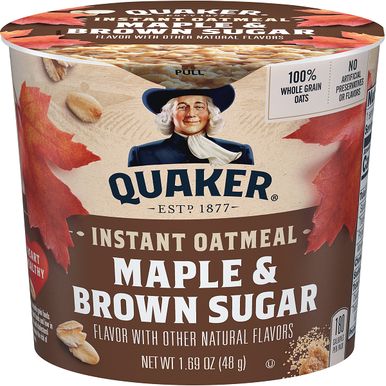 Quaker Instant Oatmeal Maple & Brown Sugar Cup 48g